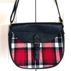 Madden Girl Plaid Crossbody Bag